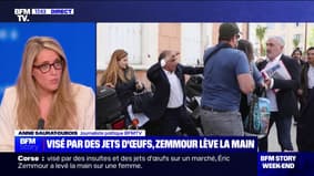 Éric Zemmour frappe une femme en Corse: Reconquête avance "un geste défensif" et va déposer plainte contre les auteurs des jets d'œufs