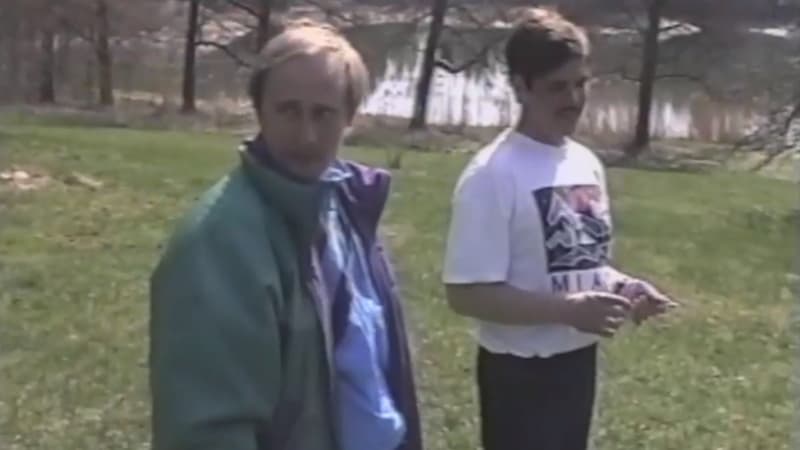 Ping-pong, pêche, cheveux longs... Une vidéo inédite de Poutine au début des années 1990 dévoilée