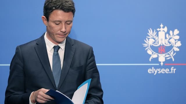 Le porte-parole du gouvernement Benjamin Griveaux à l'Elysée en mars 2018.