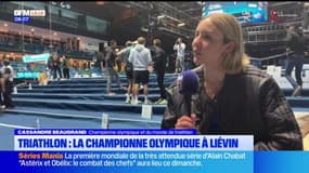 Triathlon: la championne olympique Cassandre Beaugrand était présente à Liévin