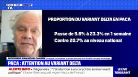 Jean-Michel Claverie (virologue): "Le variant Delta prend le pas mais l'épidémie n'est pas alarmante à l'heure actuelle"