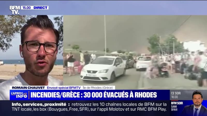 Incendies en Grèce: des centaines de bagages abandonnés sur les plages par les personnes évacuées de l'île de Rhodes