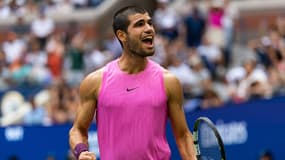 Carlos Alcaraz en demi-finale de l'US Open, le 05/09/2025