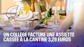 Un collège demande aux parents de payer 3,28 euros une assiette cassée à la cantine 