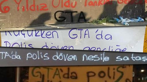 Dans la rue, cela donne des slogans tels que: “Vous cherchez une jeunesse qui a grandi en combattant la police dans GTA.”