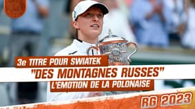 Roland-Garros : "Des montagnes russes d'émotions", Swiatek savoure sa 3e victoire