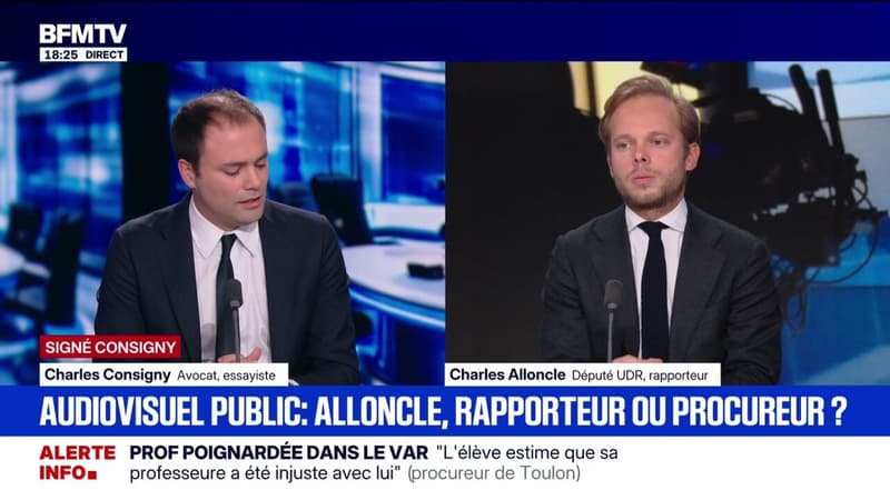 SIGNE CONSIGNY - Audiovisuel public: Charles Alloncle, rapporteur ou procureur?