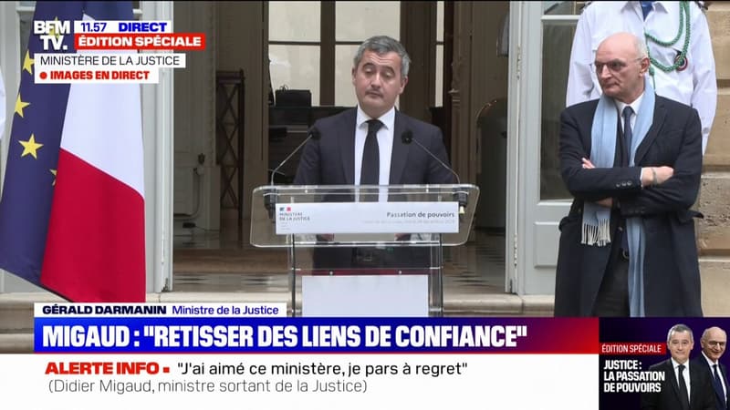 Gérald Darmanin (ministre de la Justice): 