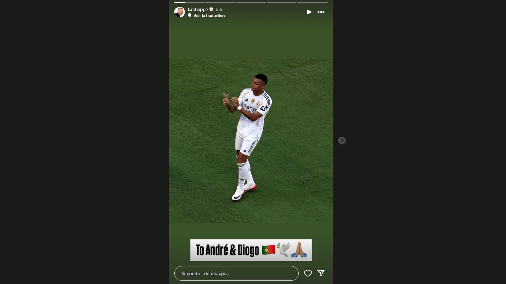 L'hommage de Mbappé à Diogo Jota et André Silva L'hommage de Mbappé à Diogo Jota et André Silva