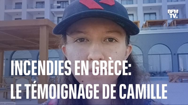 Incendies en Grèce: le témoignage de Camille, touriste française évacuée de l'île de Rhodes