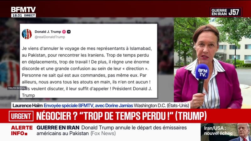 Sur son réseau social, Donald Trump a indiqué que "si les Iraniens veulent discuter, il suffit d'appeler"