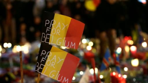 De l'aéroport de Zaventem à la place de la Bourse, en plein coeur de la capitale, Bruxelles était recueillie et émue