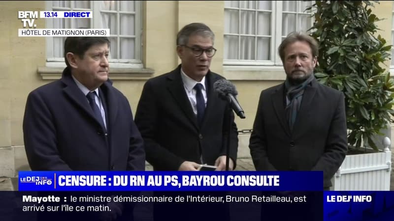 Consultations avec François Bayrou: 