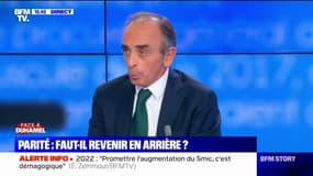 Éric Zemmour: "Je suis contre la parité"