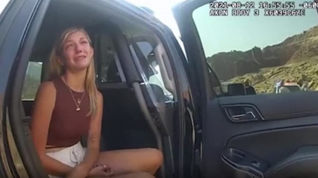 Gabrielle Petito le 12 août 2021, à Moab dans l'Utah. Gabrielle Petito le 12 août 2021, à Moab dans l'Utah.