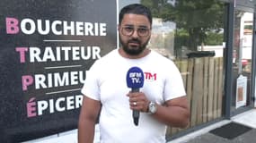 Khaled Belhaj, gérant d'une boucherie Halal, victime d'agression raciste, à Plaisance-du-Touch.