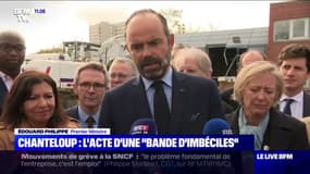 Chanteloup: l'acte d'une "bande d'imbéciles" selon Edouard Philippe