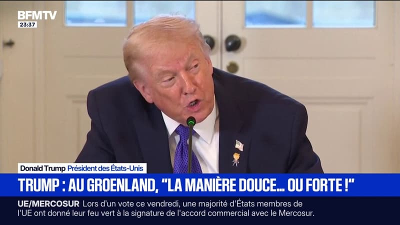 Donald Trump a déclaré que les États-Unis s'occuperont du Groenland avec "la manière douce" ou "la manière forte"