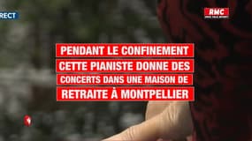 Confinement: une pianiste donne des concerts dans une maison de retraite à Montpellier