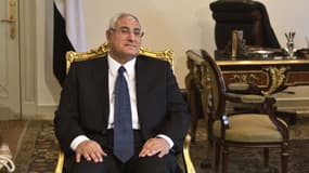 Le président intérimaire désigné par l'armée, Adly Mansour