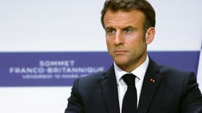 Emmanuel Macron le 10 mars 2023 à Paris. 