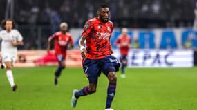 Karl Toko Ekambi avec l'OL en 2022.