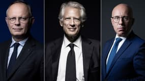 Édouard Philippe, Dominique de Villepin et Éric Ciotti (photo d'illustration) 