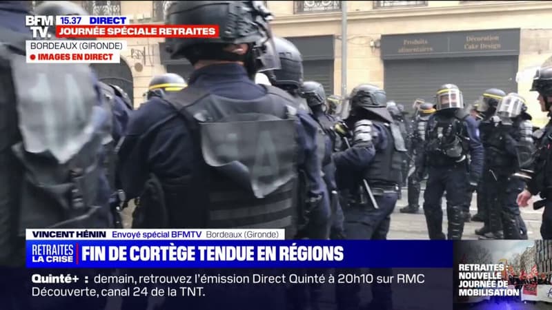 Bordeaux: des tensions à l'issue de la manifestation 