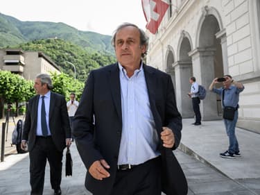 Michel Platini à Bellinzona (Suisse), le 8 juin 2022