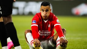 Le footballeur néerlandais Anwar El Ghazi, à Eindhoven juillet 2023