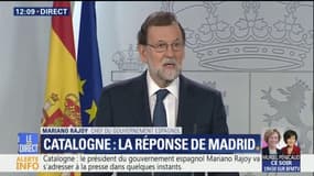 Catalogne: avant de prendre des mesures, Rajoy demande à Puigdemont de clarifier s'il a déclaré l'indépendance