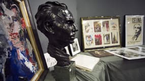 Le buste de Louis-Ferdinand Céline, mis aux enchères à Drouot le 17 juin 2011 à Paris. 