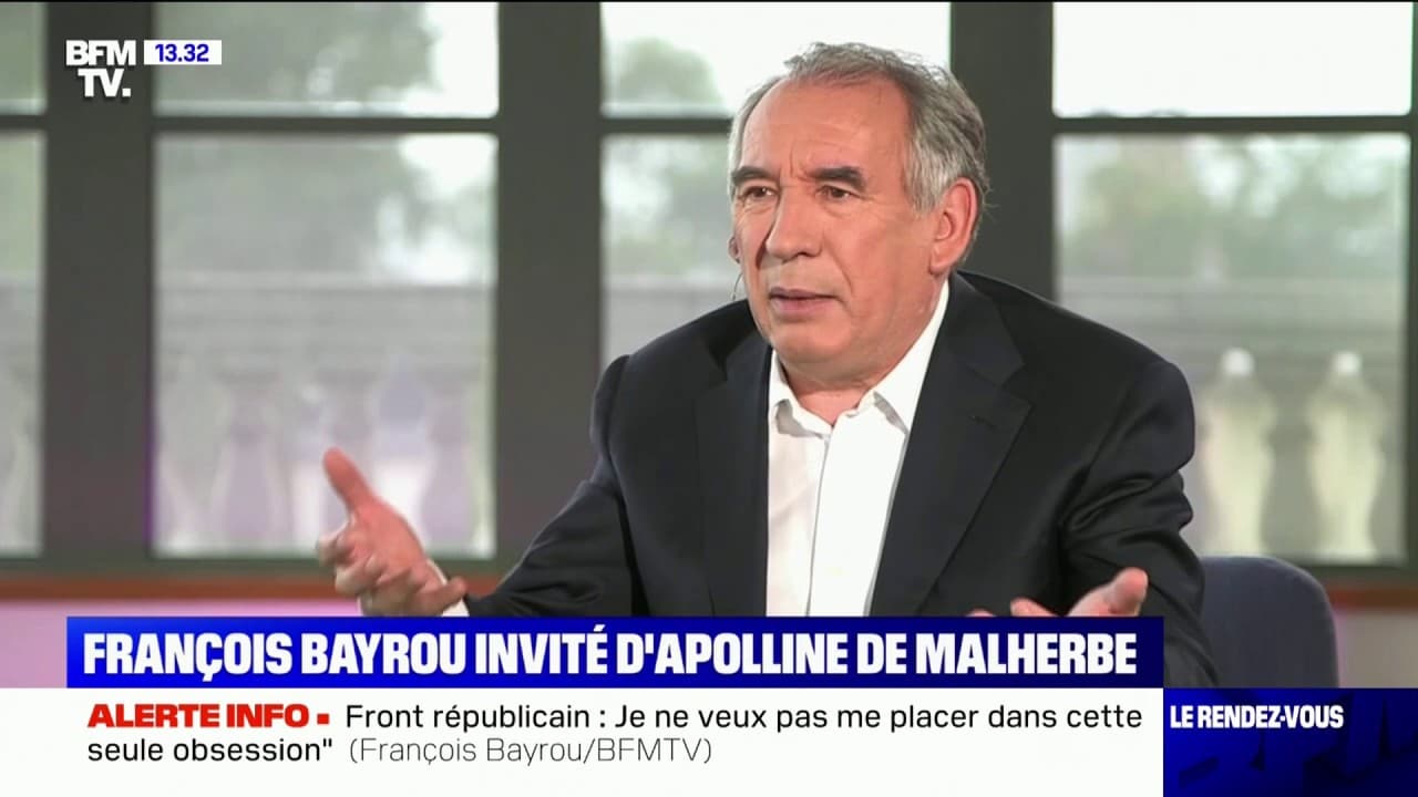 François Bayrou: "Passer Sa Vie Dans L'obsession De Marine Le Pen Ou De ...