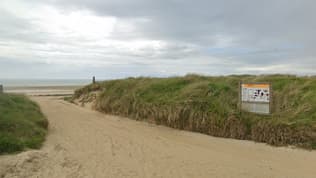 La plage de Bretteville-sur-Ay, dans la Manche.