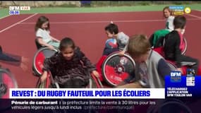 Le Revest: des élèves sensibilisés au handicap à travers le rugby fauteuil 