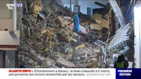 Effondrement à Sanary-sur-Mer: le bilan s'alourdit à deux morts, une personne est encore recherchée par les secours