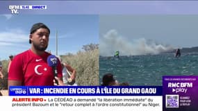 Var: un incendie en cours sur l'île du Grand Gaou, à Six-Fours-les-Plages