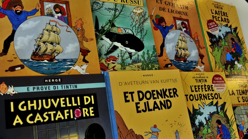 La planche originale de l'album "On a marché sur la Lune" est estimée entre 700.000 et 900.000 euros.