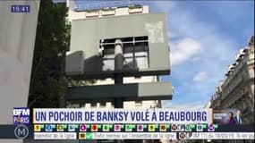 Vol d'un pochoir de Banksy: le support de l'oeuvre découpé à la scie