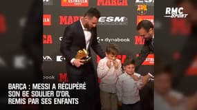 Barça : Messi a récupéré son 6e Soulier d'Or, remis par ses enfants