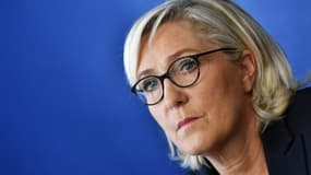Marine Le Pen le 8 octobre dernier à Rome. - Alberto PIZZOLI / AFP