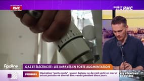 Gaz et électricité: les impayés en forte augmentation 