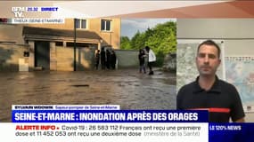 Inondations en Seine-et-Marne: "Une trentaine de véhicules et plus de 50 pompiers" engagés dans le secteur de Thieux