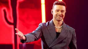 Justin Timberlake se produit sur scène lors des 2024 iHeartRadio Music Awards au Dolby Theatre le 1er avril 2024 à Hollywood, Californie.