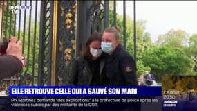Elle retrouve celle qui a sauvé son mari, victime d'un malaise dans le parc Monceau à Paris