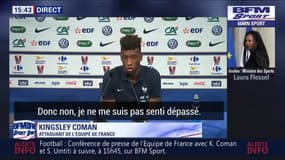 K. Coman : "Je n'ai pas l'impression d'avoir été dépassé" par Dembélé et Mbappé