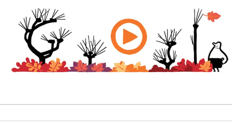 Ce mardi 23 septembre, le doodle de Google célèbre l'équinoxe d'automne 2014.
