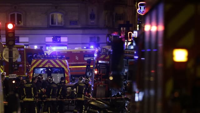 Image des secours, la nuit des attaques du 13 novembre 2015.