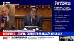 "Suspendre la réforme des retraites [...] c'est manquer de courage", estime le sénateur LR Olivier Paccaud