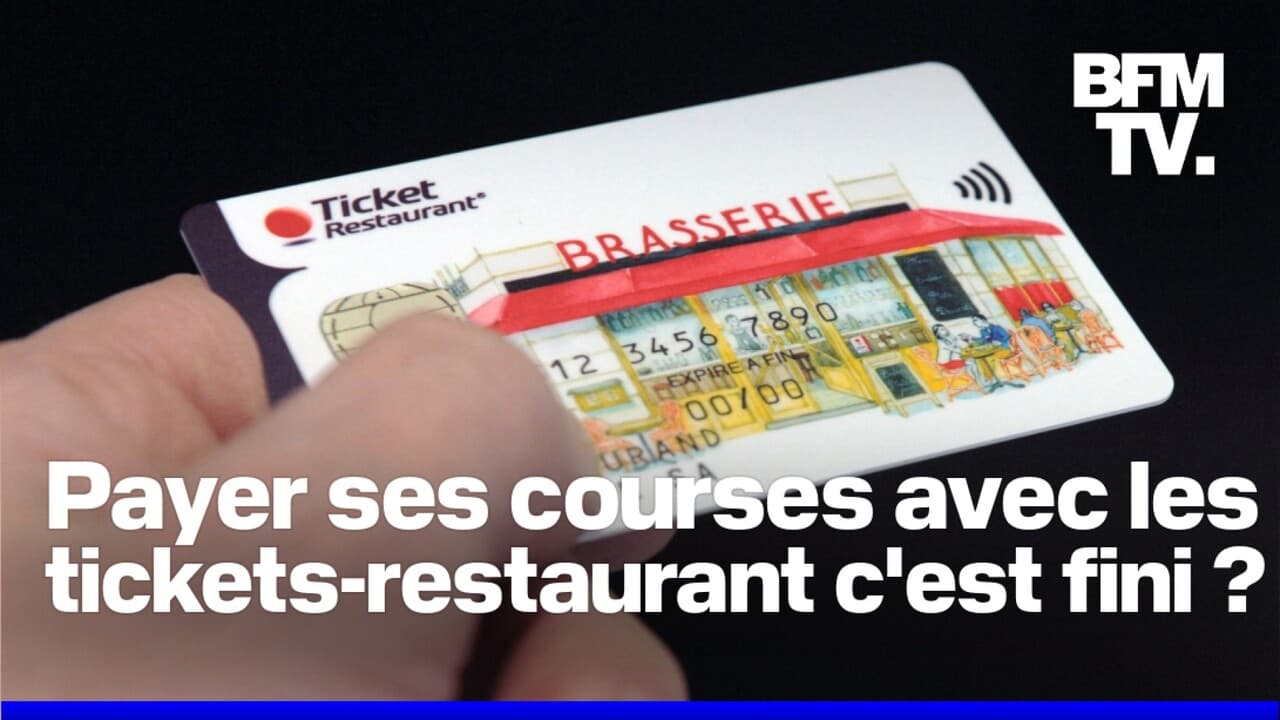 Vers la fin du paiement de ses courses en tickets-restaurants à partir